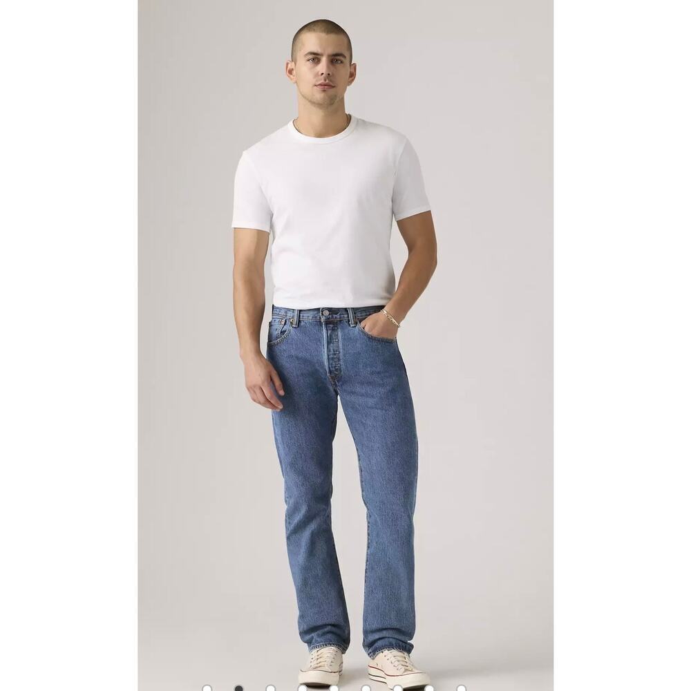Levi’s 501 Original Fit Jeans 36x30 NWT Medium Blush Wash $79.50 Retail